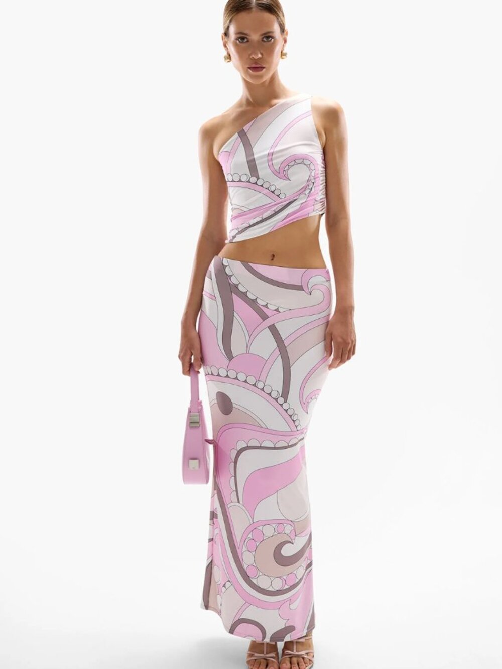 NWT Cin Cin Antibes Elegant Set XS Cleo Crop Top and City Maxi Skirt
